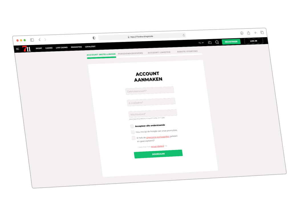 casino 711 registreren